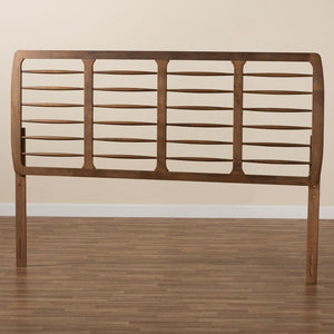 Baxton Studio Baxton Studio Carolyn Mid-Century Modern Ash Walnut Headboard for Cozy, Stylish Bedrooms King MG9749-Ash Walnut-HB-King