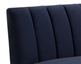 Kosovo Banquette - Brown - Abbington Navy 111496 Sunpan