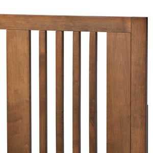 Baxton Studio Baxton Studio Mid-Century Modern Ash Walnut Twin Platform Bed with Adjustable Headboard Design Kioshi Twin Kioshi-Ash Walnut-Twin