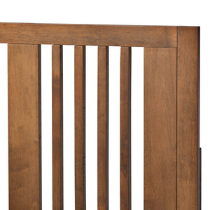 Baxton Studio Baxton Studio Mid-Century Modern Platform Bed in Ash Walnut Finish - Stylish and Practical Design Takeo Twin Takeo-Ash Walnut-Twin