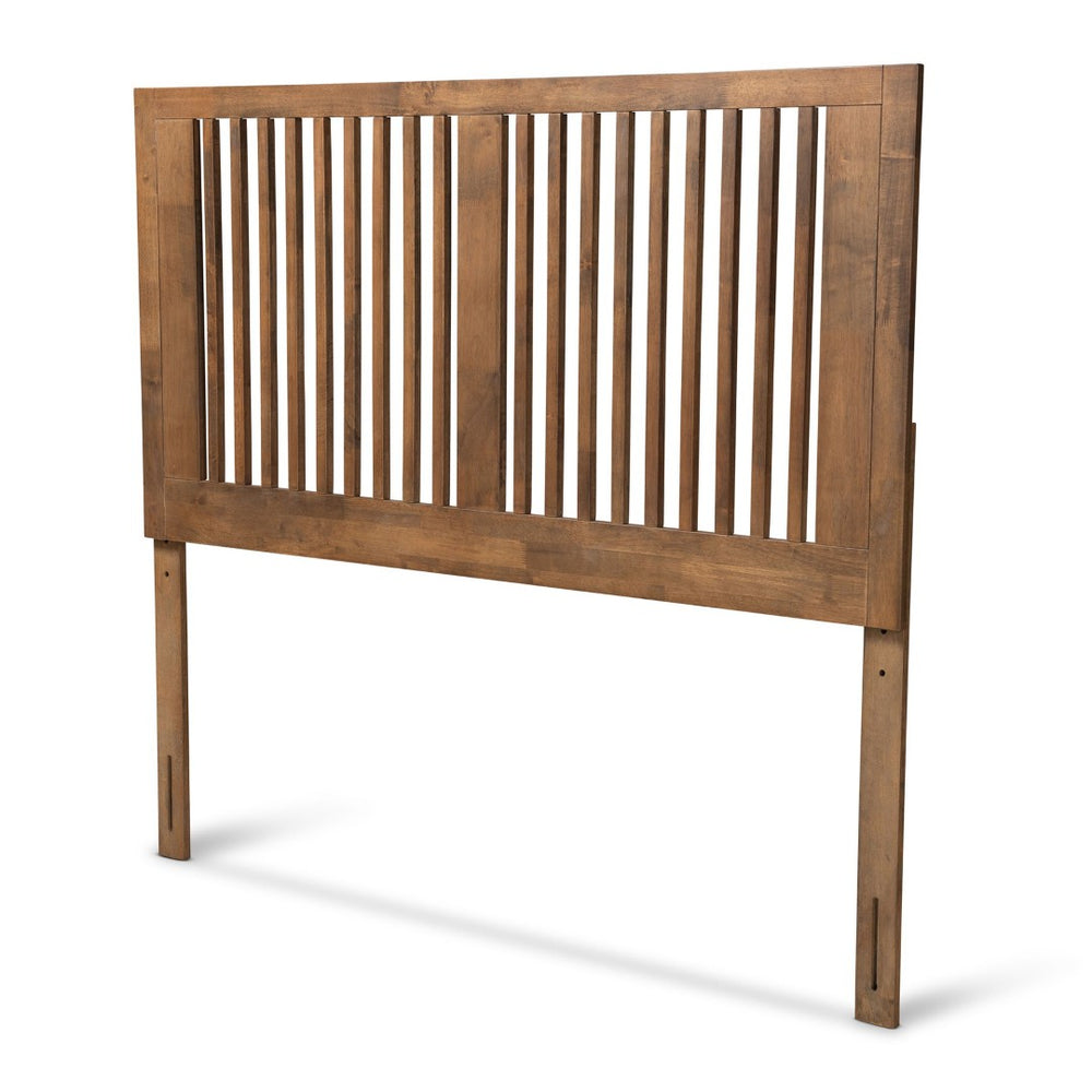Baxton Studio Baxton Studio Modern Ash Walnut Wood Headboard - Elegant Slatted Design for Twin Beds, Adjustable Height Harena Queen MG9751-Ash Walnut-HB-Queen