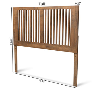 Baxton Studio Baxton Studio Modern Ash Walnut Wood Headboard - Elegant Slatted Design for Twin Beds, Adjustable Height Harena Queen MG9751-Ash Walnut-HB-Queen