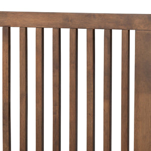 Baxton Studio Baxton Studio Mid-Century Modern Platform Bed in Ash Walnut Finish - Stylish and Practical Design Takeo King Takeo-Ash Walnut-King