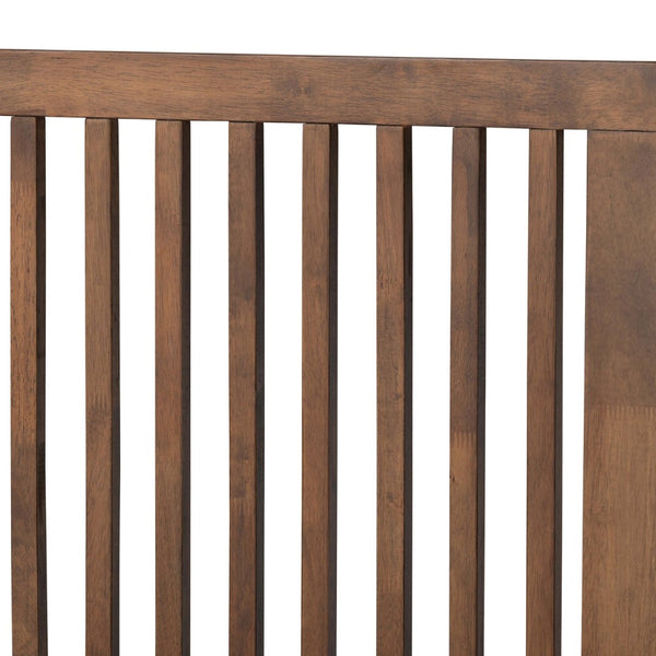 Baxton Studio Baxton Studio Mid-Century Modern Platform Bed in Ash Walnut Finish - Stylish and Practical Design Takeo King Takeo-Ash Walnut-King