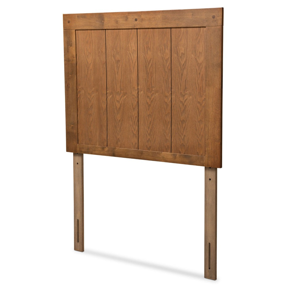 Baxton Studio Baxton Studio Modern Ash Walnut Finished Wood Headboard with Slatted Design for Stylish Bedrooms Patwin Twin MG9752-Ash Walnut-HB-Twin