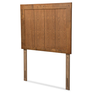 Baxton Studio Baxton Studio Modern Ash Walnut Finished Wood Headboard with Slatted Design for Stylish Bedrooms Patwin Twin MG9752-Ash Walnut-HB-Twin