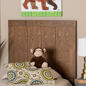 Baxton Studio Baxton Studio Modern Ash Walnut Finished Wood Headboard with Slatted Design for Stylish Bedrooms Patwin Twin MG9752-Ash Walnut-HB-Twin