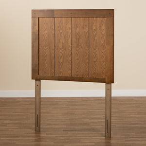 Baxton Studio Baxton Studio Modern Ash Walnut Finished Wood Headboard with Slatted Design for Stylish Bedrooms Patwin Twin MG9752-Ash Walnut-HB-Twin