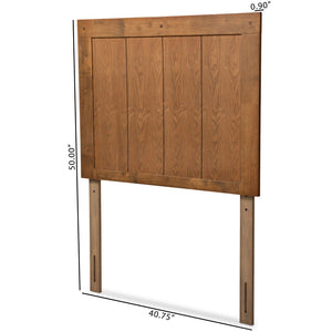 Baxton Studio Baxton Studio Modern Ash Walnut Finished Wood Headboard with Slatted Design for Stylish Bedrooms Patwin Twin MG9752-Ash Walnut-HB-Twin