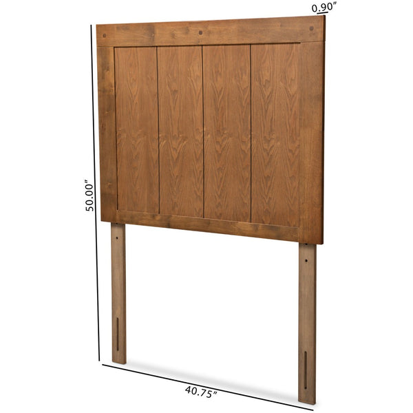 Baxton Studio Baxton Studio Modern Ash Walnut Finished Wood Headboard with Slatted Design for Stylish Bedrooms Patwin Twin MG9752-Ash Walnut-HB-Twin