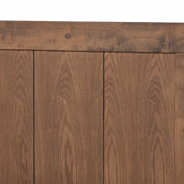 Baxton Studio Baxton Studio Mid-Century Modern King Platform Bed with Adjustable Headboard and Tapered Legs Nicola King Nicola-Ash Walnut-King
