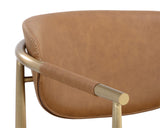 Heloise Lounge Chair - Milliken Cognac 111571 Sunpan