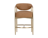 Heloise Counter Stool - Milliken Cognac 111574 Sunpan