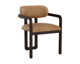 Madrone Dining Armchair - Brown - Ludlow Sesame Leather 111583 Sunpan