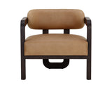 Madrone Lounge Chair - Brown - Ludlow Sesame Leather 111585 Sunpan