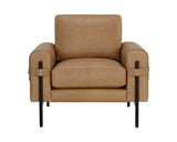 Camus Armchair - Ludlow Sesame Leather 111588 Sunpan