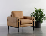 Camus Armchair - Ludlow Sesame Leather 111588 Sunpan