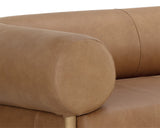 Bromley Sofa - Rustic Oak - Ludlow Sesame Leather 111589 Sunpan