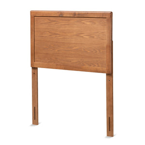 Baxton Studio Baxton Studio Mid-Century Modern Walnut Brown Wood Headboard for Stylish Full-Size Bedrooms Raya Twin MG97033-Ash Walnut-HB-Twin