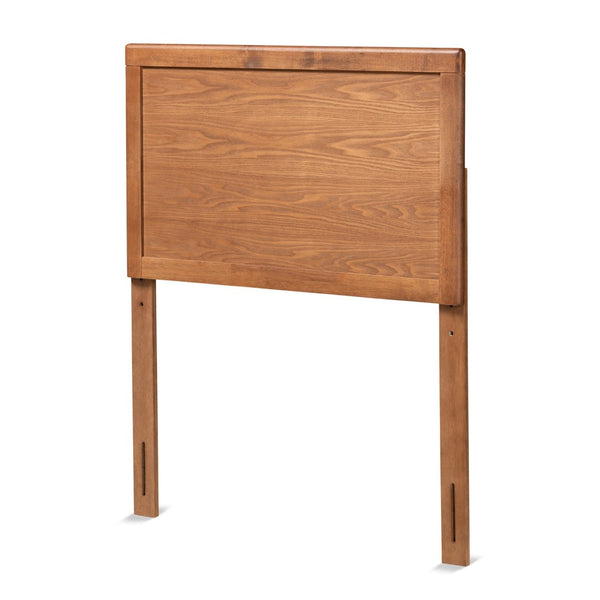 Baxton Studio Baxton Studio Mid-Century Modern Walnut Brown Wood Headboard for Stylish Full-Size Bedrooms Raya Twin MG97033-Ash Walnut-HB-Twin