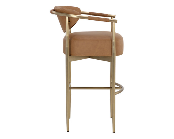 Heloise Barstool - Milliken Cognac 111608 Sunpan