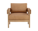 Carmichael Lounge Chair - Ludlow Sesame Leather 111650 Sunpan