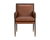 Mauti Dining Armchair - Brown - Shalimar Tobacco Leather 111655 Sunpan