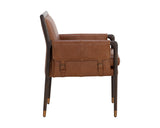 Mauti Dining Armchair - Brown - Shalimar Tobacco Leather 111655 Sunpan