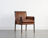 Mauti Dining Armchair - Brown - Shalimar Tobacco Leather 111655 Sunpan