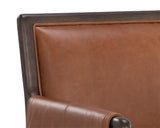 Mauti Dining Armchair - Brown - Shalimar Tobacco Leather 111655 Sunpan