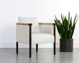 Wilder Lounge Chair - Heather Ivory Tweed 111658 Sunpan