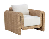 Tibi Lounge Chair - Natural - Louis Cream 111679 Sunpan