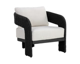 Pylos Lounge Chair - Black - Louis Cream 111681 Sunpan