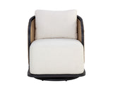 Bora Swivel Lounge Chair - Louis Cream 111685 Sunpan