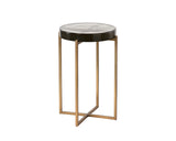 Sheena End Table - Antique Brass 111725  Sunpan