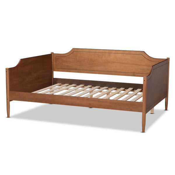 Baxton Studio Baxton Studio Alya Classic Farmhouse Daybed in Walnut Brown - Versatile Sofa-Bed for Any Room Full Daybed MG0016-1-Walnut-Daybed-Full