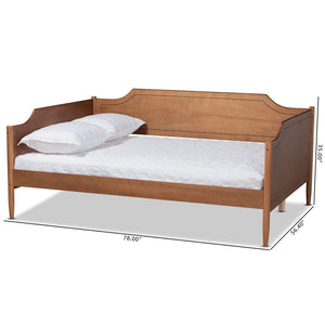 Baxton Studio Baxton Studio Alya Classic Farmhouse Daybed in Walnut Brown - Versatile Sofa-Bed for Any Room Full Daybed MG0016-1-Walnut-Daybed-Full