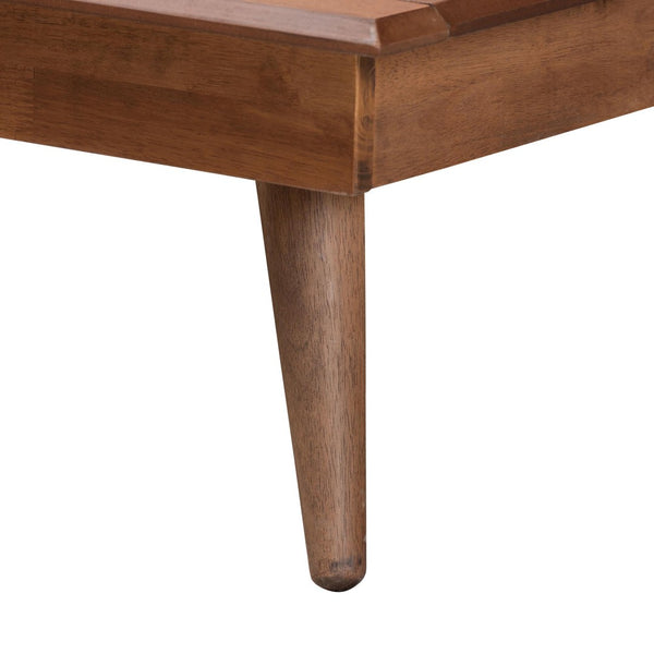 Baxton Studio Baxton Studio Mid-Century Modern Bedroom Set with Walnut Finish, Rattan Accents & Ample Storage Melora Twin 5-Piece MG0004-Ash Walnut-Twin 5PC Bedroom Set