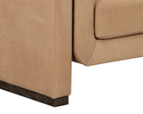 Romer Sofa - Distressed Brown - Nubuck Tan Leather 111816 Sunpan