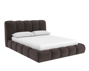 Olena Queen Bed - Black, Meg Ash 111853  Sunpan