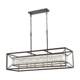 Starlight 42'' Wide 6-Light Linear Chandelier - Charcoal 11186/6 Elk Lighting