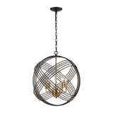 Concentric 19'' Wide 5-Light Chandelier - Oil Rubbed Bronze 11193/5 Elk Lighting