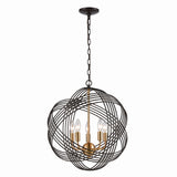 Concentric 19'' Wide 5-Light Chandelier - Oil Rubbed Bronze 11193/5 Elk Lighting