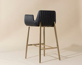 Lucano Barstool - Gold, Bravo Black 111930  Sunpan