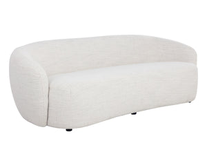 Sunpan Lorne Boucle Upholstered Sofa with Curved Arms for Modern Living Rooms 111939V