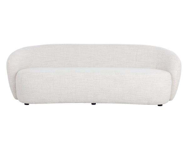 Sunpan Lorne Boucle Upholstered Sofa with Curved Arms for Modern Living Rooms 111939V