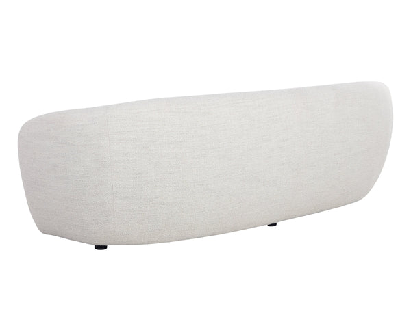 Sunpan Lorne Boucle Upholstered Sofa with Curved Arms for Modern Living Rooms 111939V