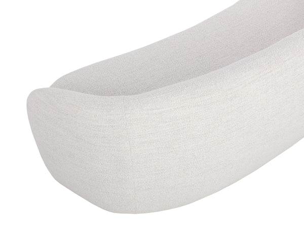 Sunpan Lorne Boucle Upholstered Sofa with Curved Arms for Modern Living Rooms 111939V
