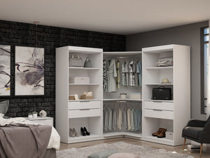 Manhattan Comfort Mulberry Contemporary - Modern Wardrobe/ Armoire/ Closet White 111GMC1