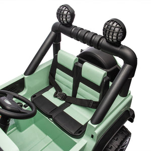 English Elm Licensed Land Rover Defender Ride on Car 24v Dual Motor with Parental Remote Green W1578P339063